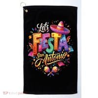 Lets Fiesta San Antonio Texas Cinco De Mayo Mexican Party Golf Towel thumb 0