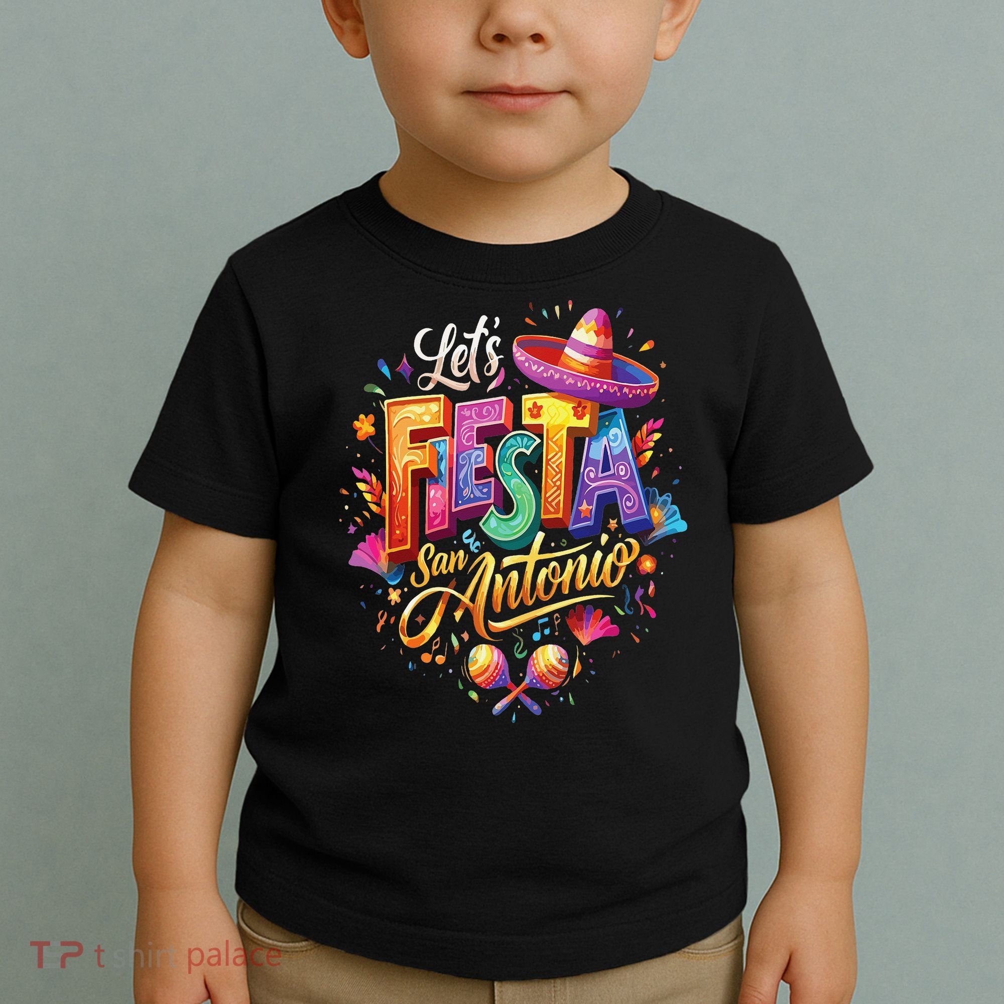 Lets Fiesta San Antonio Texas Cinco De Mayo Mexican Party Toddler T-Shirt