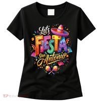 Lets Fiesta San Antonio Texas Cinco De Mayo Mexican Party Women's T-Shirt thumb 0
