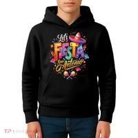 Lets Fiesta San Antonio Texas Cinco De Mayo Mexican Party Kids Hoodie thumb 4