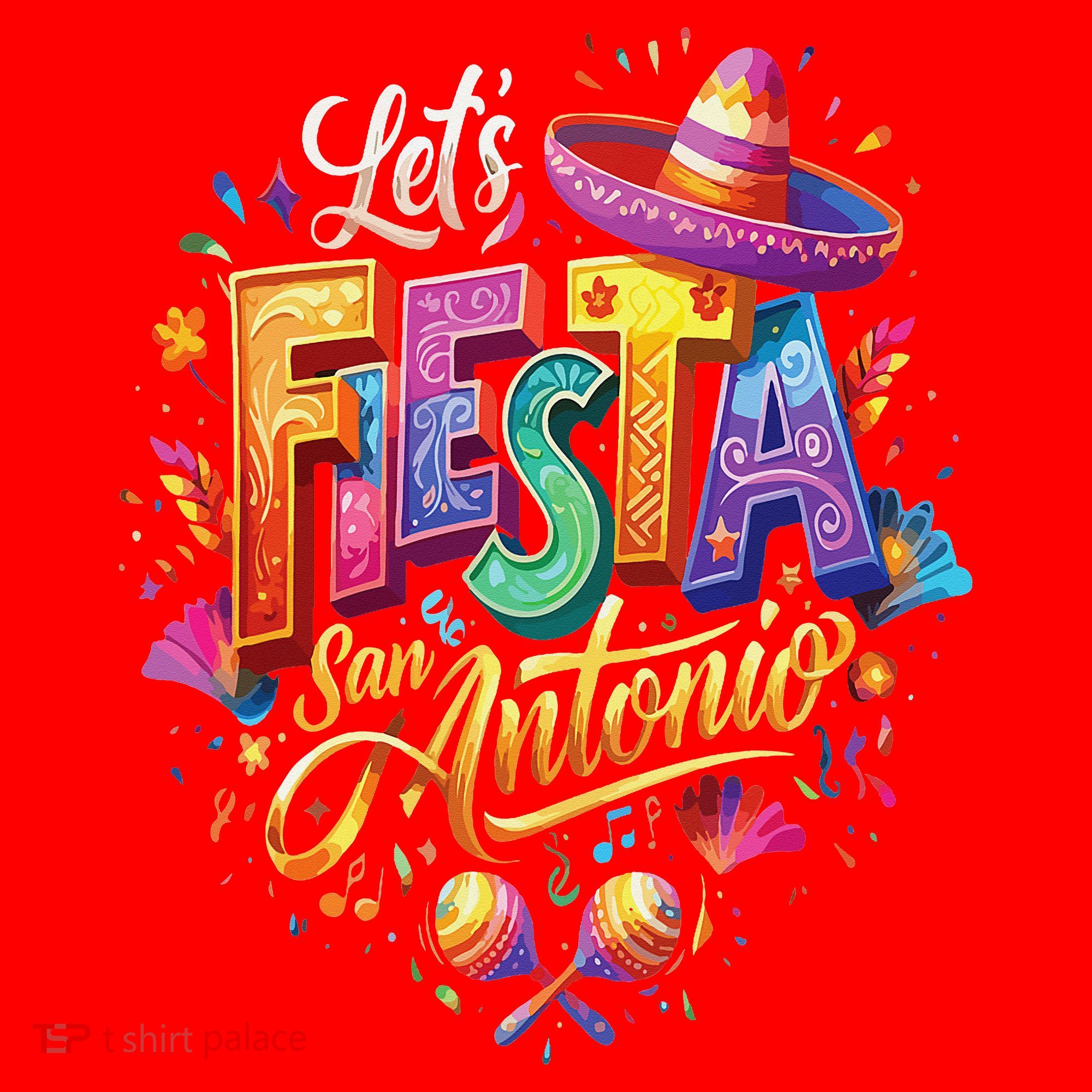 Lets Fiesta San Antonio Texas Cinco De Mayo Mexican Party Santa Hat