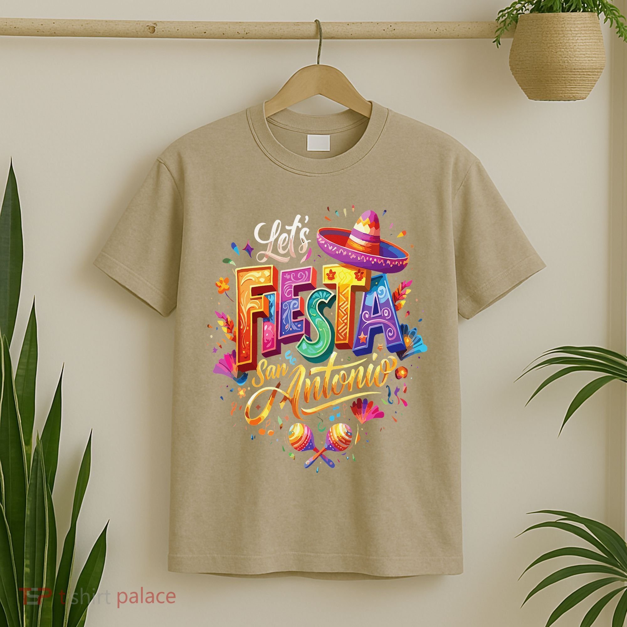 Lets Fiesta San Antonio Texas Cinco De Mayo Mexican Party T-Shirt