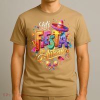 Lets Fiesta San Antonio Texas Cinco De Mayo Mexican Party T-Shirt thumb 3