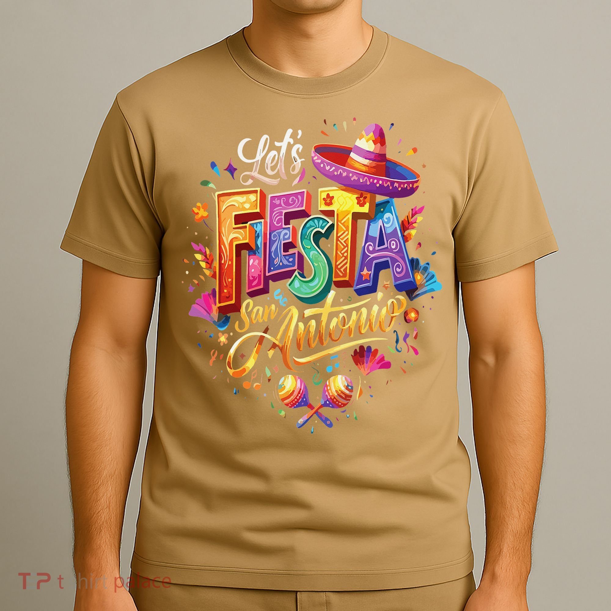 Lets Fiesta San Antonio Texas Cinco De Mayo Mexican Party T-Shirt