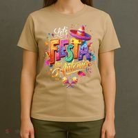 Lets Fiesta San Antonio Texas Cinco De Mayo Mexican Party T-Shirt thumb 4