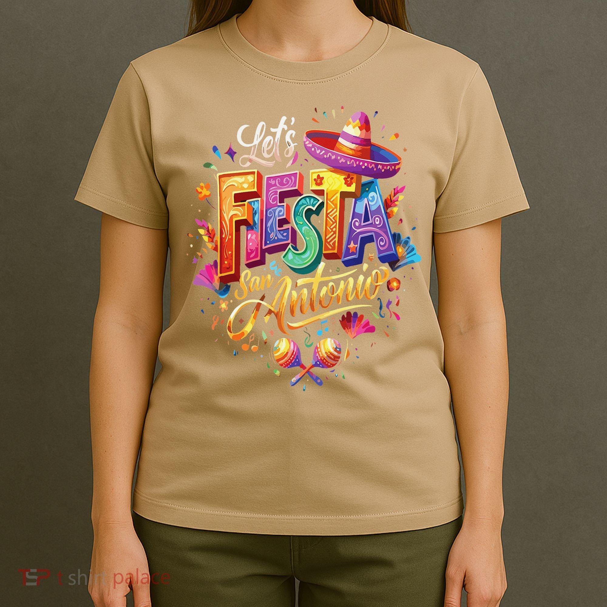 Lets Fiesta San Antonio Texas Cinco De Mayo Mexican Party T-Shirt