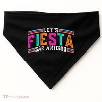 Lets Fiesta San Antonio Texas Cinco De Mayo Fiesta Squad USA-Made Doggie Bandana thumb 0
