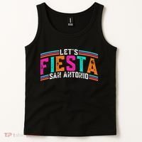 Lets Fiesta San Antonio Texas Cinco De Mayo Fiesta Squad Tank Top thumb 2