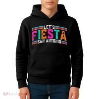 Lets Fiesta San Antonio Texas Cinco De Mayo Fiesta Squad Kids Hoodie thumb 4