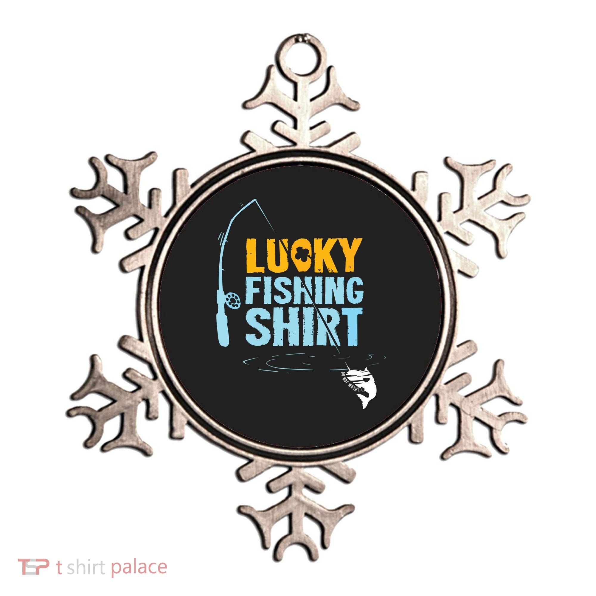 Lucky Fishing Shirts For A Fisherman Ornament