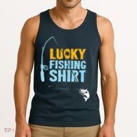 Lucky Fishing Shirts For A Fisherman Tank Top thumb 3