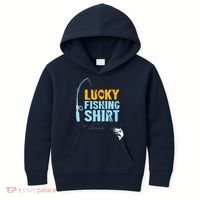 Lucky Fishing Shirts For A Fisherman Kids Hoodie thumb 0
