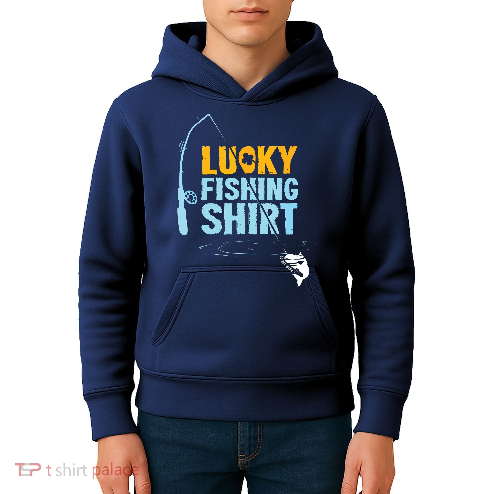 Lucky Fishing Shirts For A Fisherman Kids Hoodie