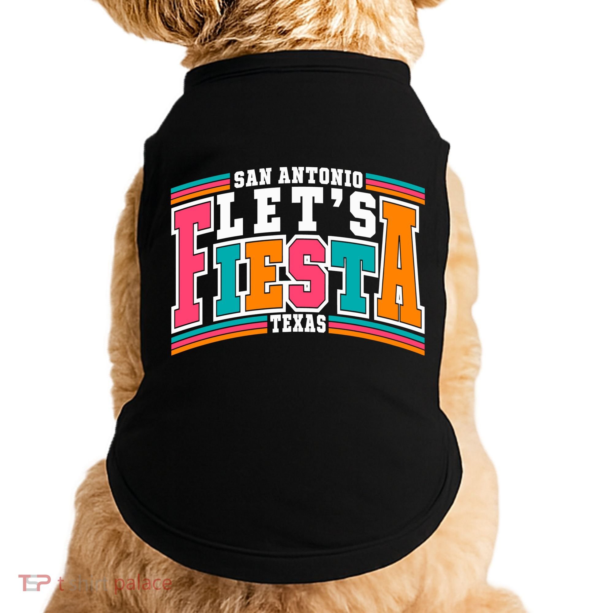 Lets Fiesta San Antonio Texas Mexican Party Doggie Tank
