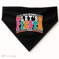 Lets Fiesta San Antonio Texas Mexican Party USA-Made Doggie Bandana thumb 0