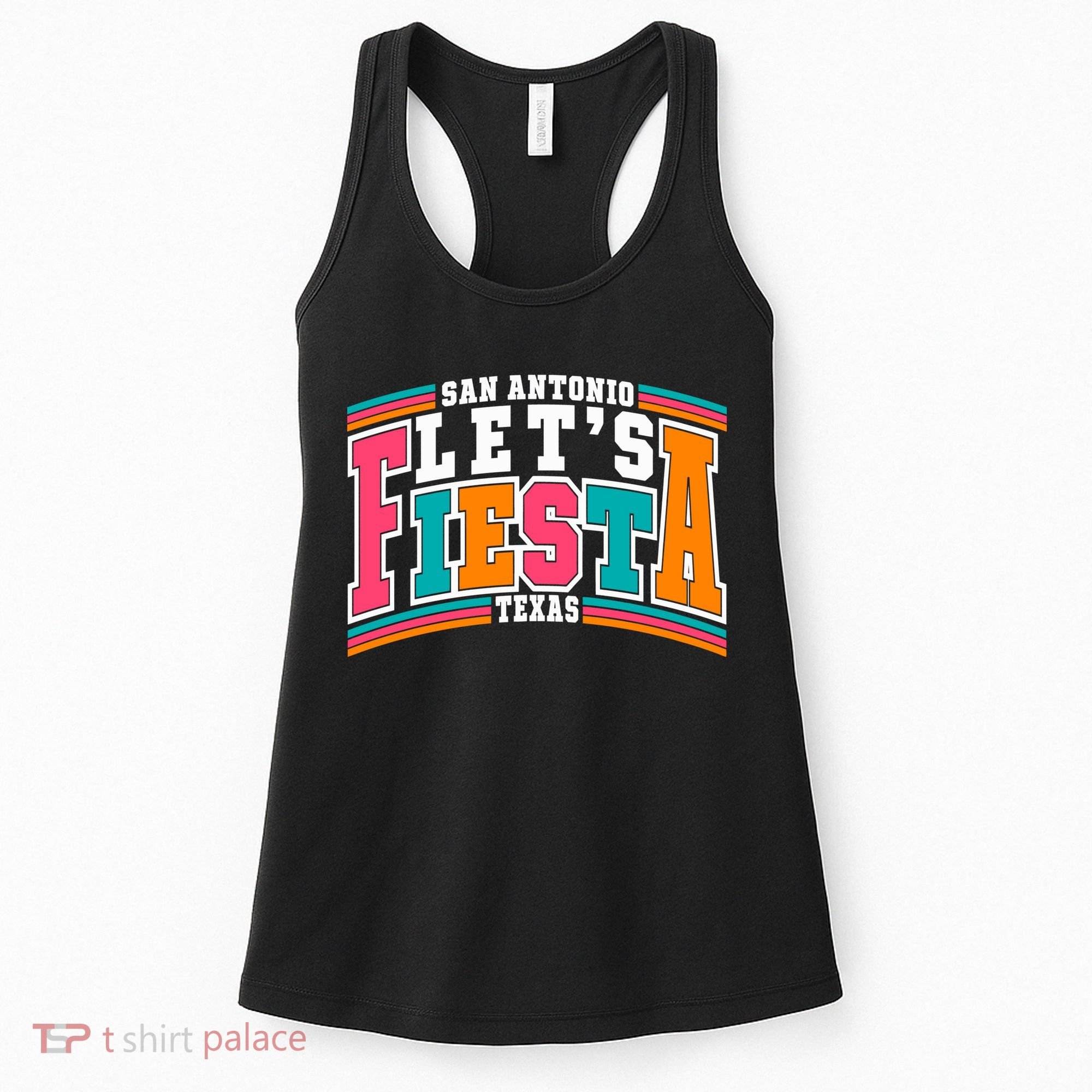 Lets Fiesta San Antonio Texas Mexican Party Women's Tank Top