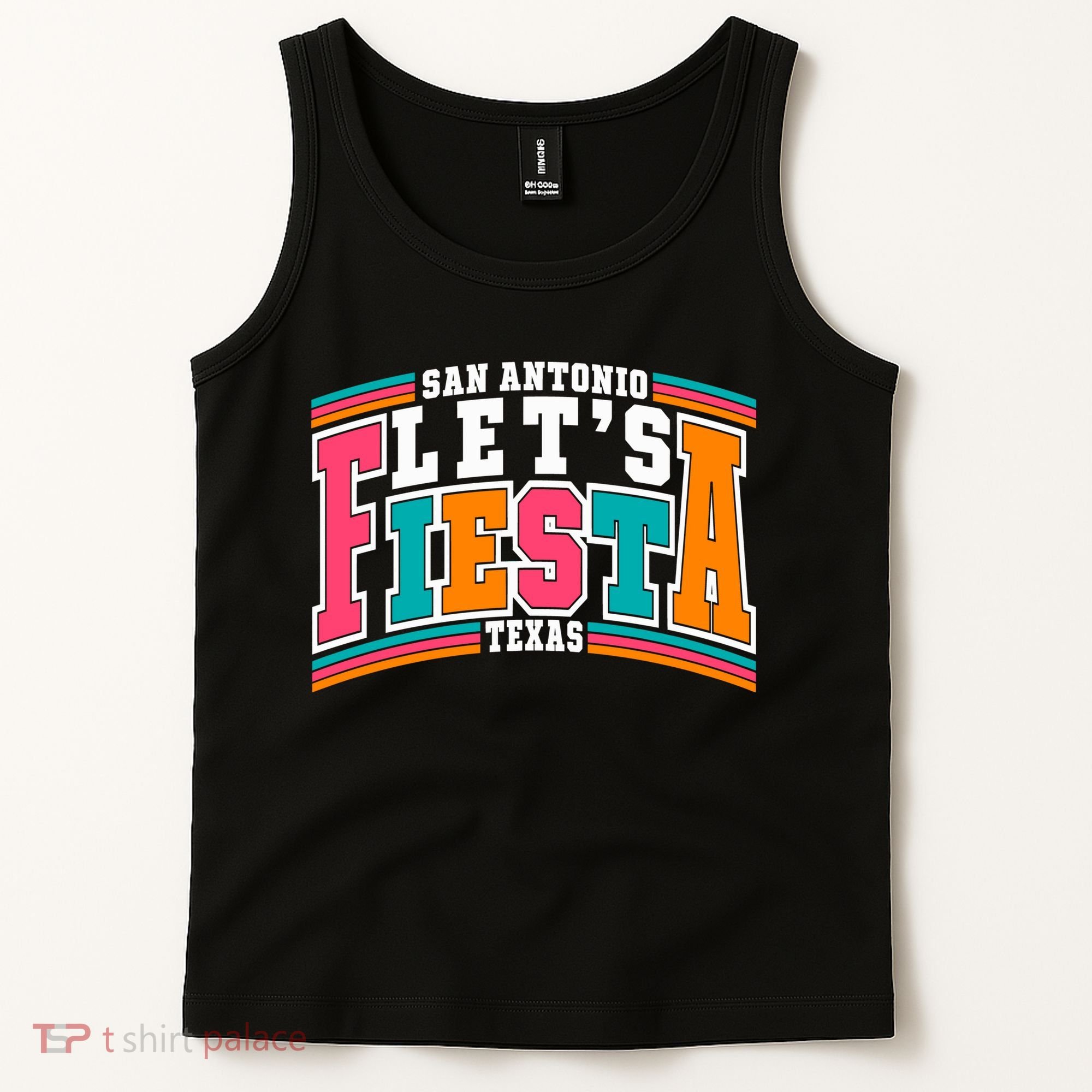 Lets Fiesta San Antonio Texas Mexican Party Tank Top