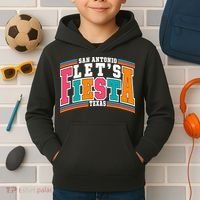 Lets Fiesta San Antonio Texas Mexican Party Kids Hoodie thumb 2