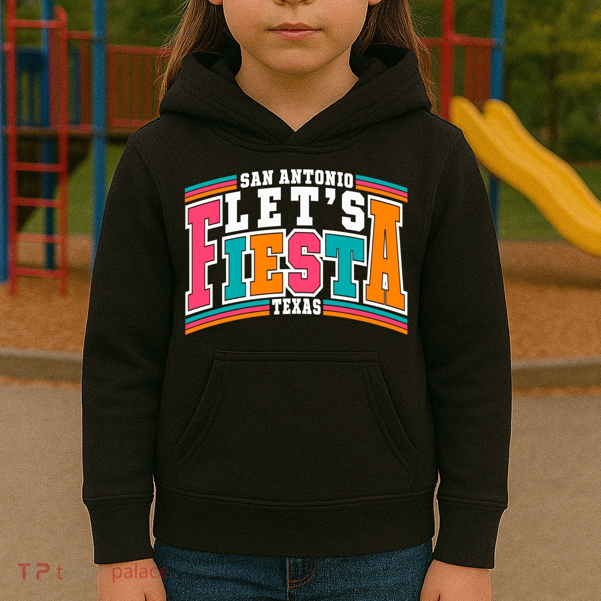 Lets Fiesta San Antonio Texas Mexican Party Kids Hoodie