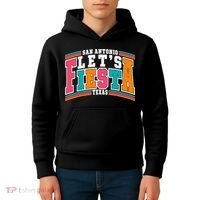 Lets Fiesta San Antonio Texas Mexican Party Kids Hoodie thumb 4