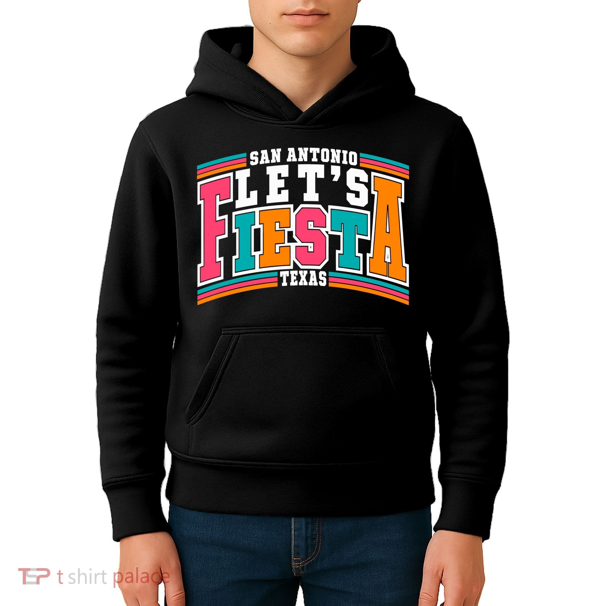 Lets Fiesta San Antonio Texas Mexican Party Kids Hoodie