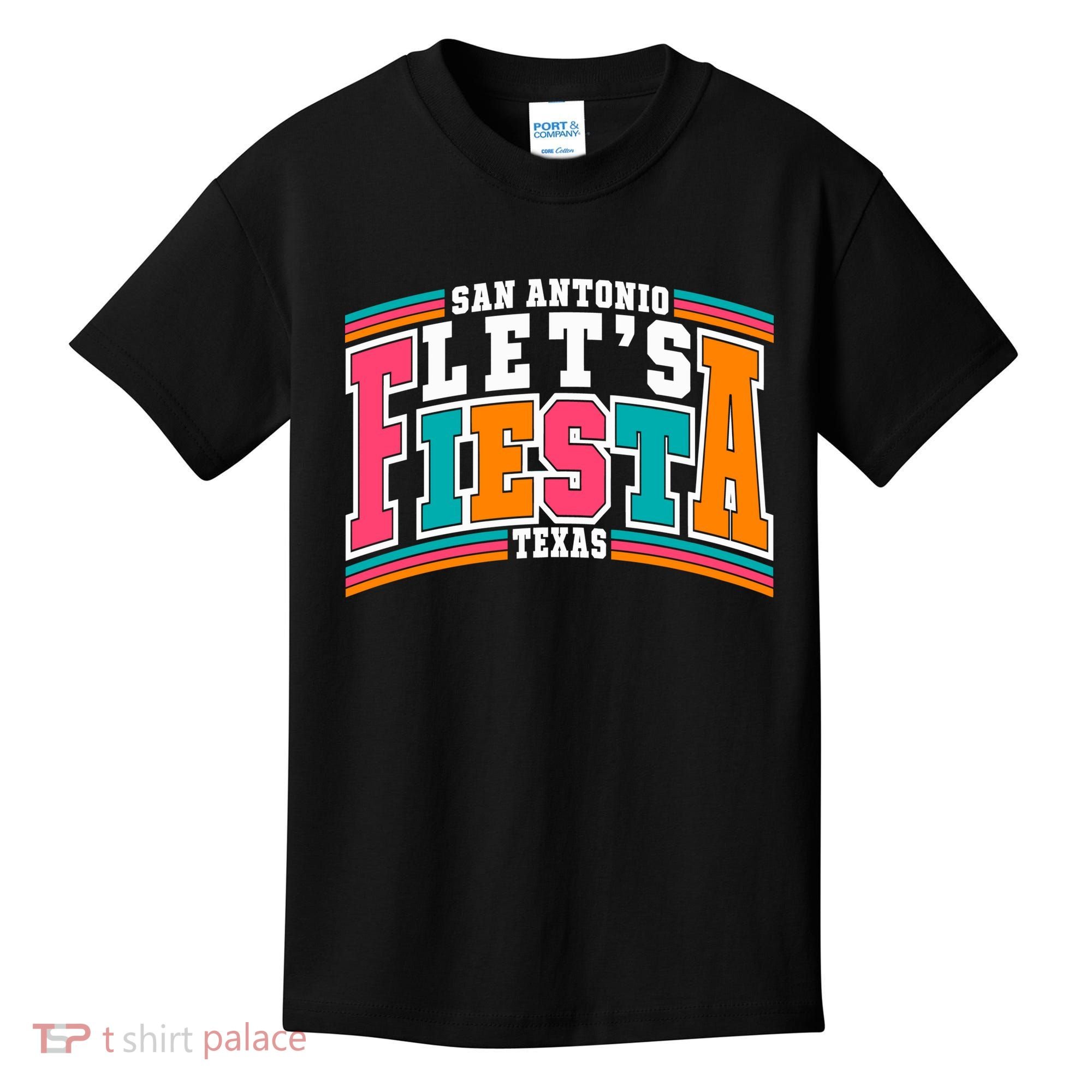 Lets Fiesta San Antonio Texas Mexican Party Kids T-Shirt