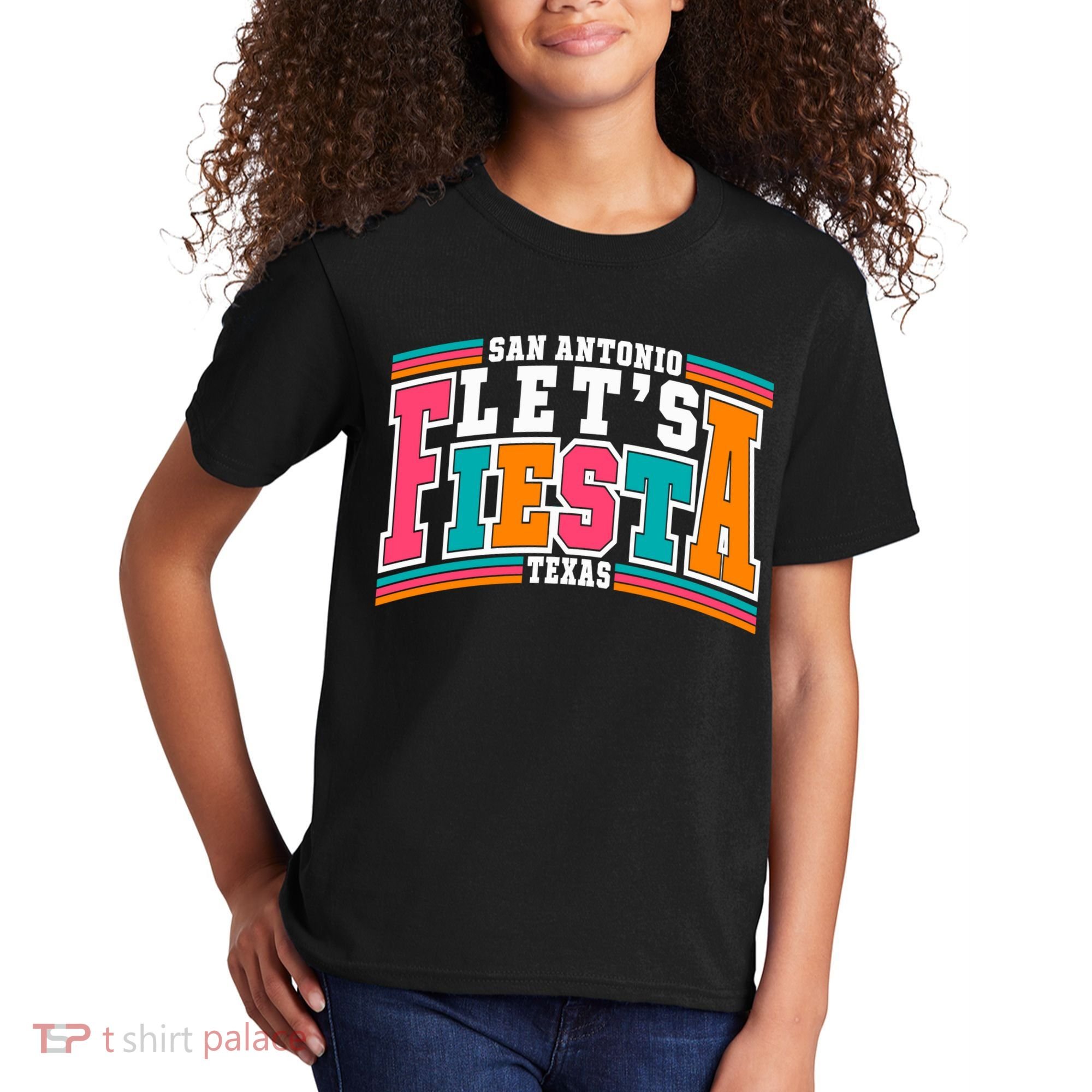 Lets Fiesta San Antonio Texas Mexican Party Kids T-Shirt