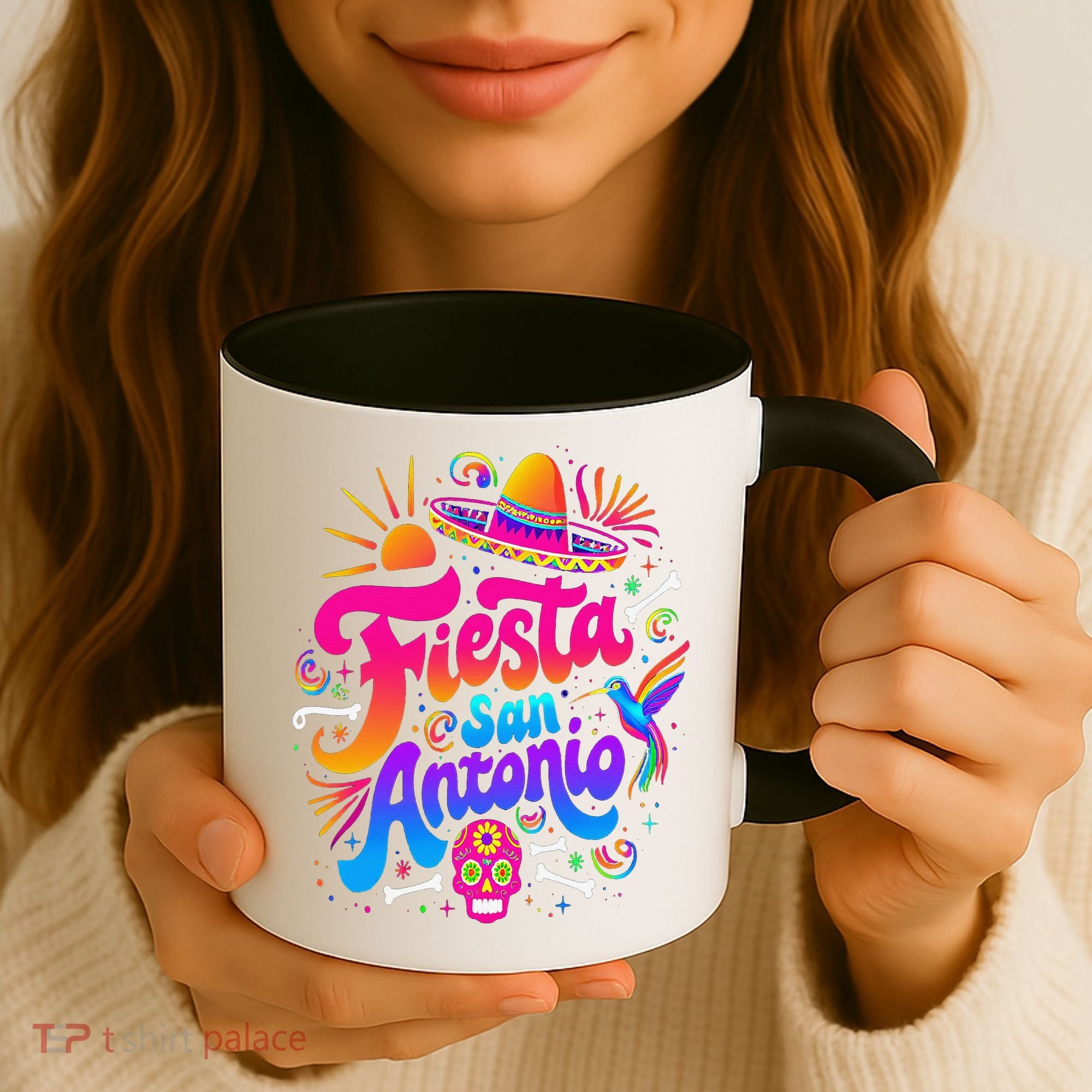 Lets Fiesta San Antonio Texas Cinco De Mayo Mexican Party Coffee Mug