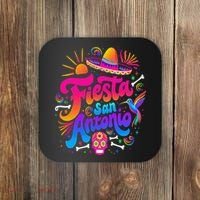 Lets Fiesta San Antonio Texas Cinco De Mayo Mexican Party Coaster thumb 0