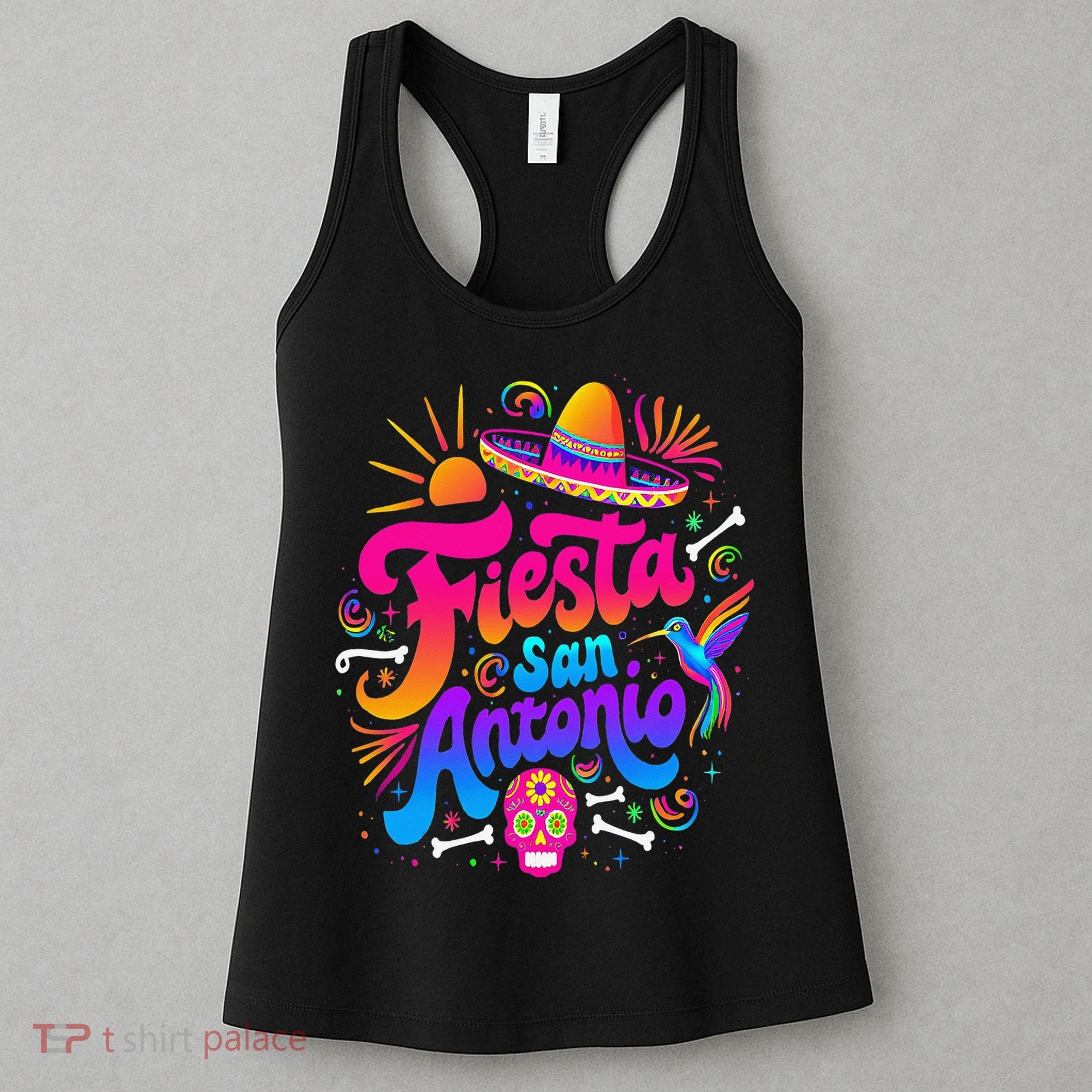 Lets Fiesta San Antonio Texas Cinco De Mayo Mexican Party Women's Tank Top