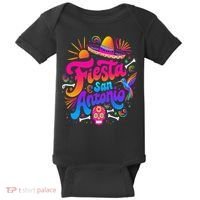 Lets Fiesta San Antonio Texas Cinco De Mayo Mexican Party Baby Bodysuit thumb 0