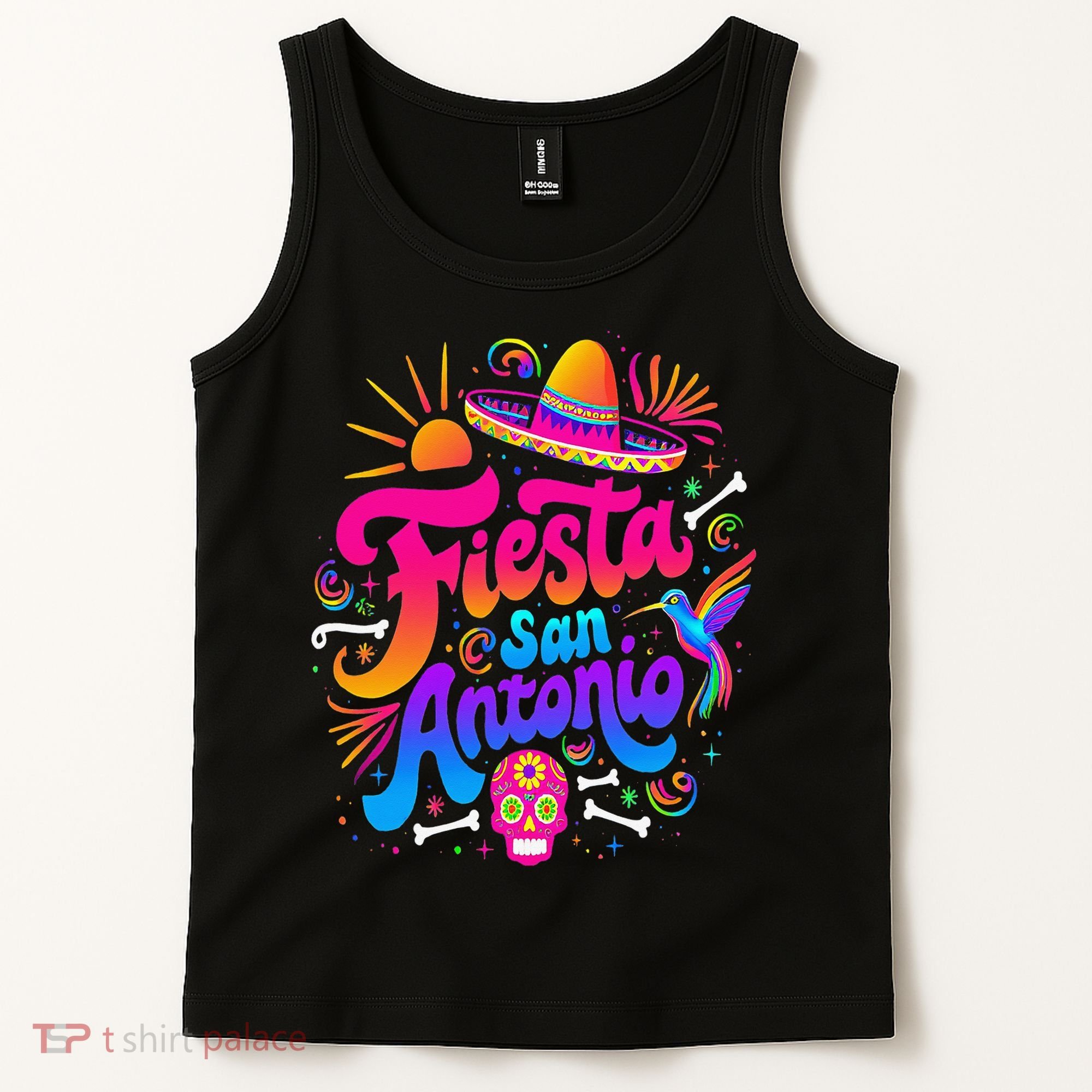 Lets Fiesta San Antonio Texas Cinco De Mayo Mexican Party Tank Top