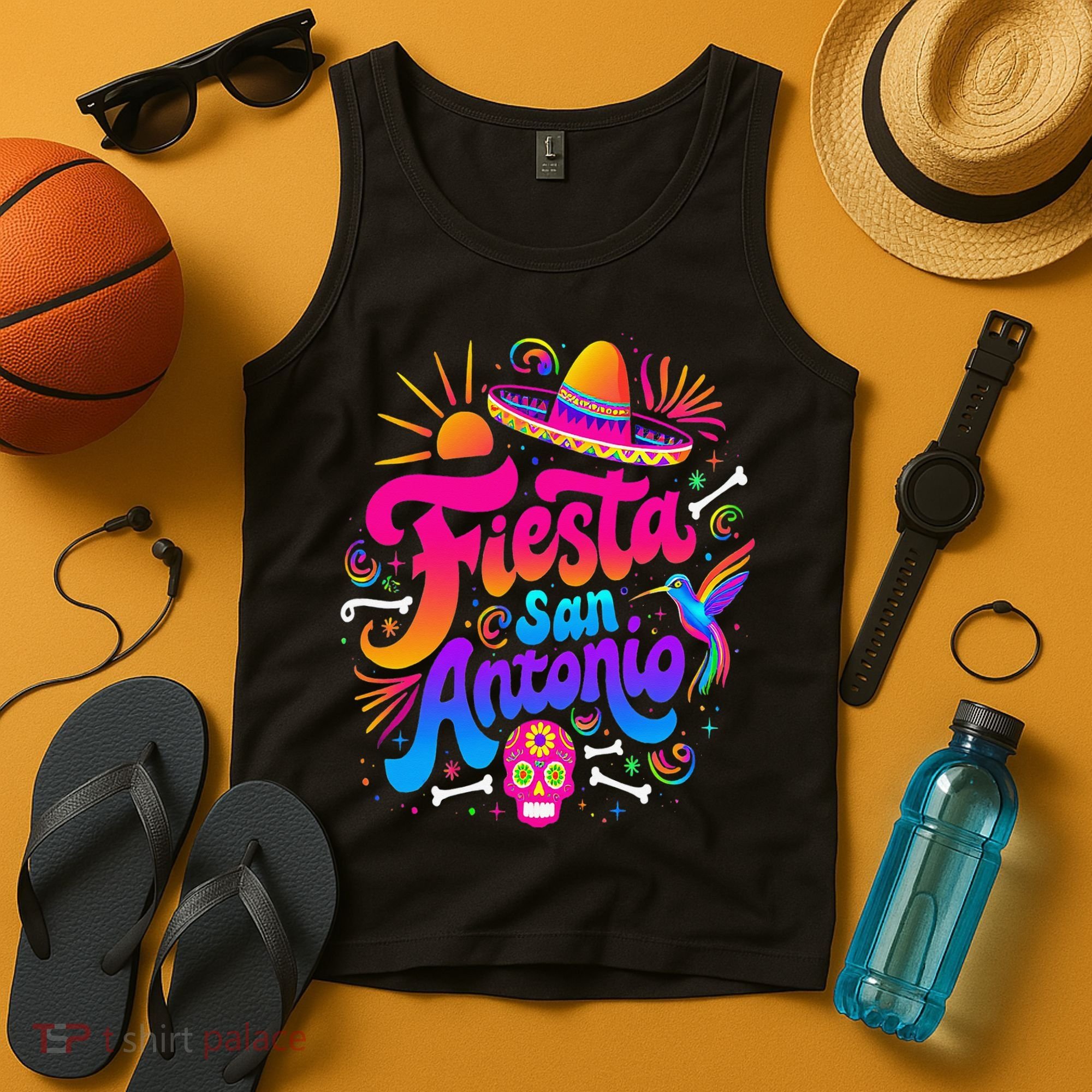 Lets Fiesta San Antonio Texas Cinco De Mayo Mexican Party Tank Top