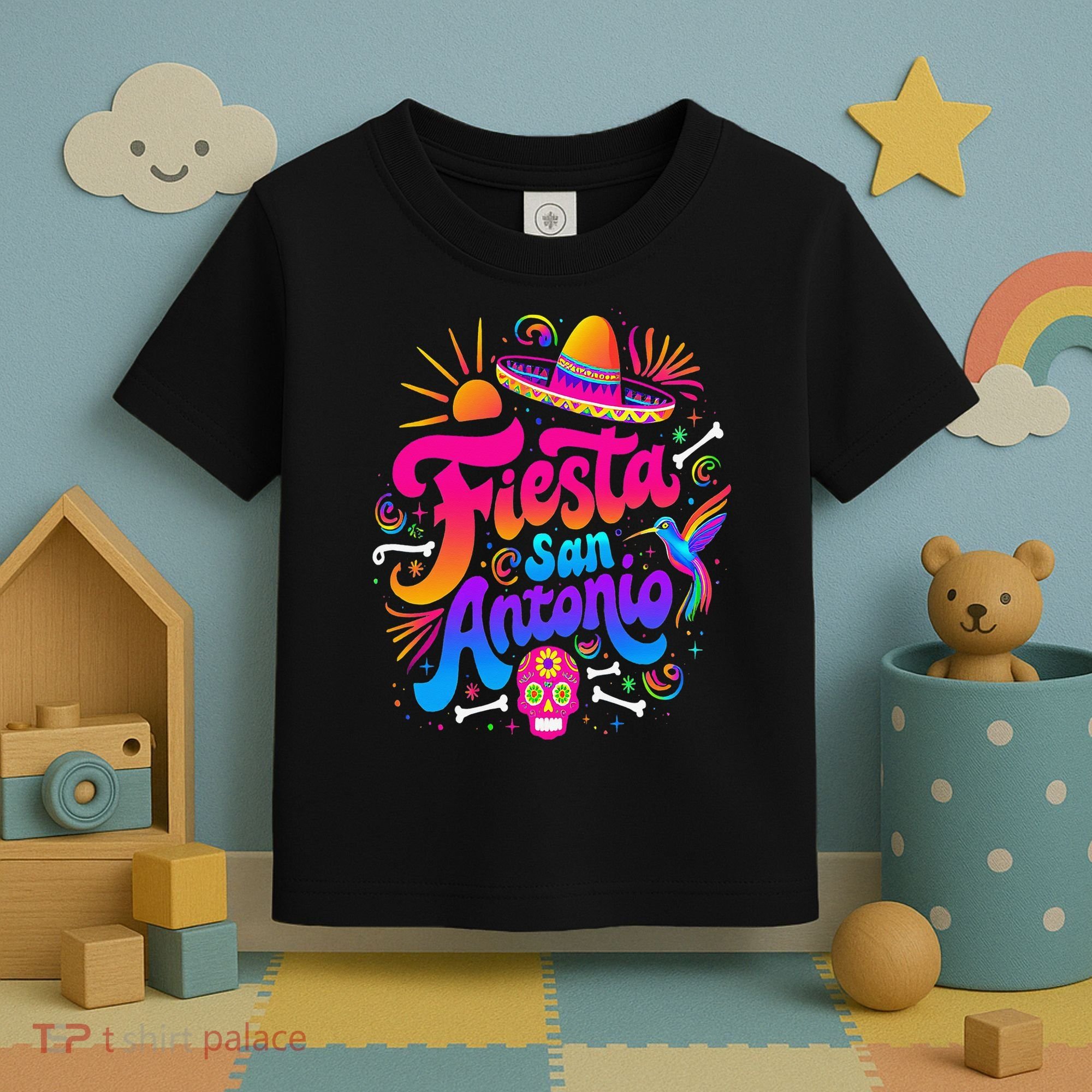 Lets Fiesta San Antonio Texas Cinco De Mayo Mexican Party Toddler T-Shirt