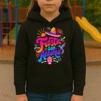 Lets Fiesta San Antonio Texas Cinco De Mayo Mexican Party Kids Hoodie thumb 3