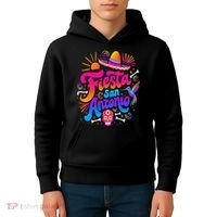 Lets Fiesta San Antonio Texas Cinco De Mayo Mexican Party Kids Hoodie thumb 4