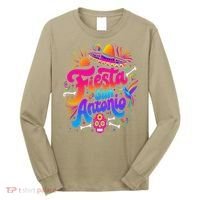 Lets Fiesta San Antonio Texas Cinco De Mayo Mexican Party Long Sleeve Shirt thumb 0