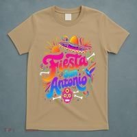 Lets Fiesta San Antonio Texas Cinco De Mayo Mexican Party T-Shirt thumb 5