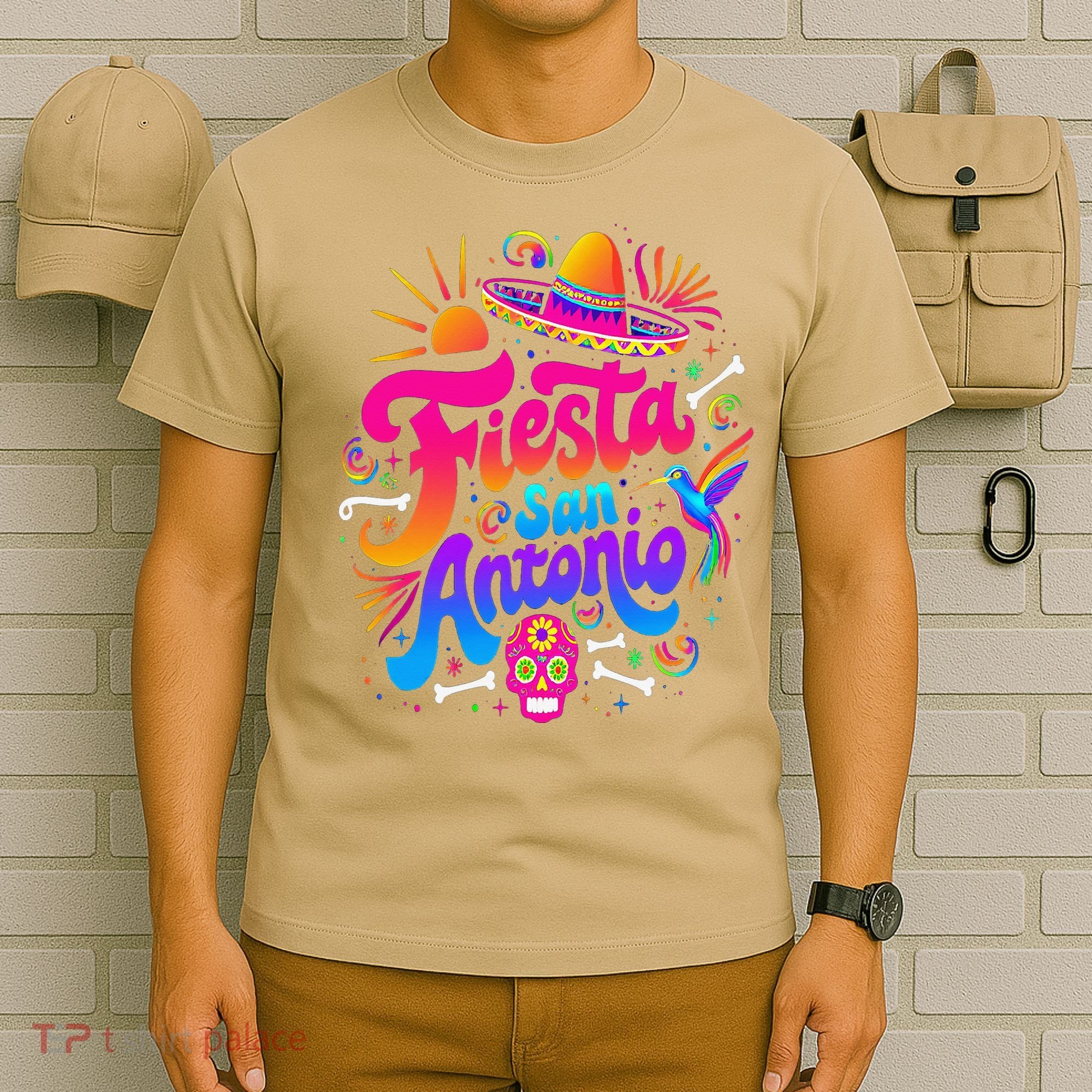 Lets Fiesta San Antonio Texas Cinco De Mayo Mexican Party T-Shirt