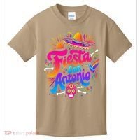 Lets Fiesta San Antonio Texas Cinco De Mayo Mexican Party Kids T-Shirt thumb 0
