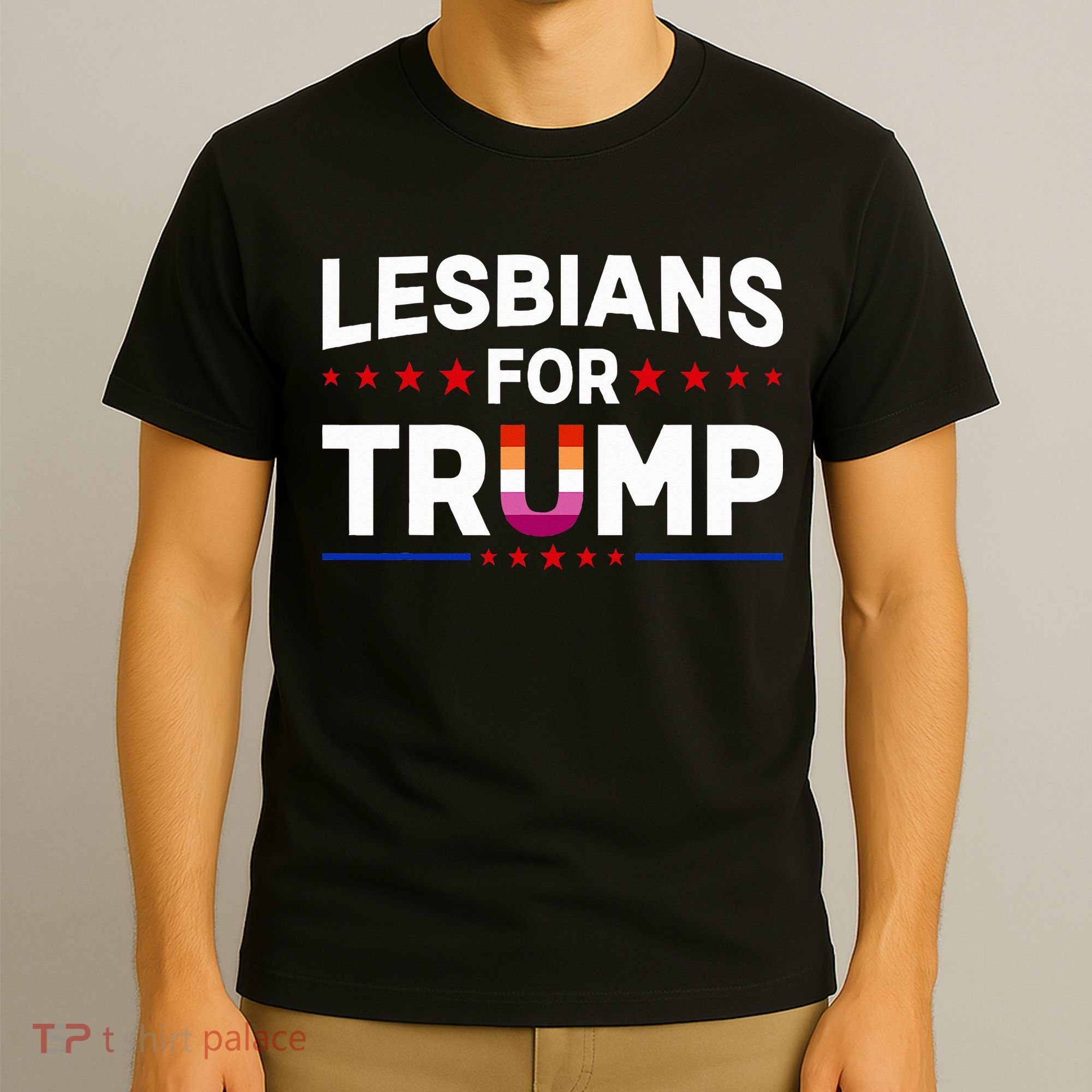 Lesbians For Trump 2024 Re Election President Vote Item Meme T-Shirt