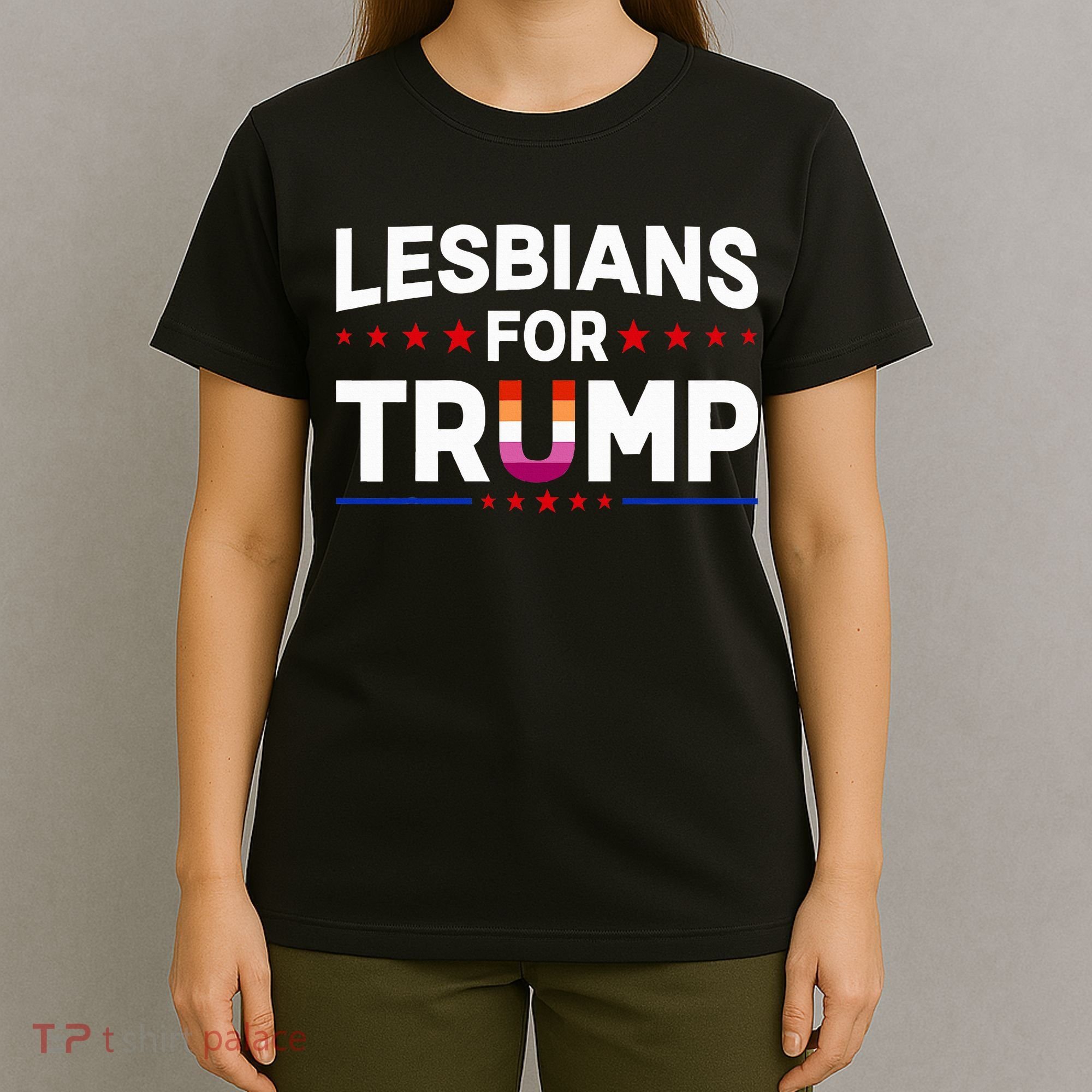 Lesbians For Trump 2024 Re Election President Vote Item Meme T-Shirt