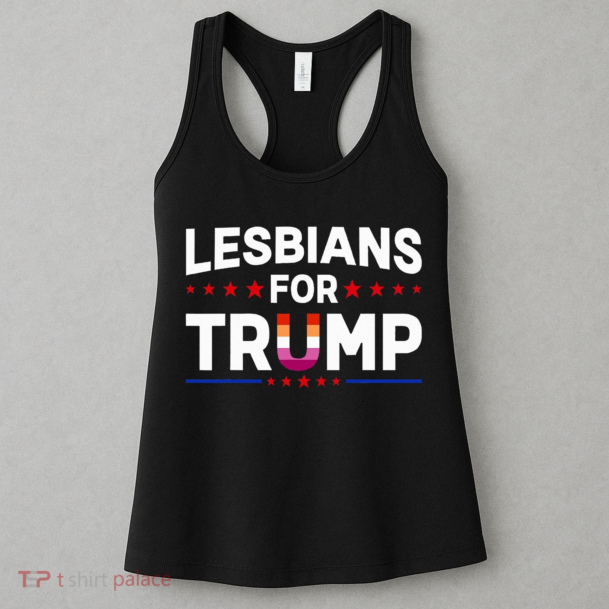 Lesbians For Trump 2024 Re Election President Vote Item Meme Women's Tank Top