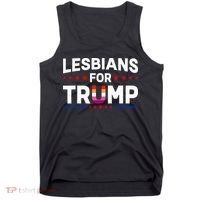Lesbians For Trump 2024 Re Election President Vote Item Meme Tank Top thumb 0