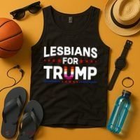 Lesbians For Trump 2024 Re Election President Vote Item Meme Tank Top thumb 4