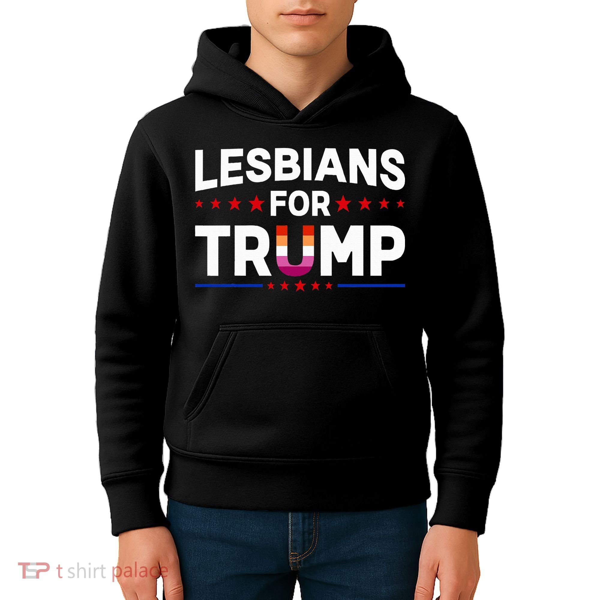 Lesbians For Trump 2024 Re Election President Vote Item Meme Kids Hoodie