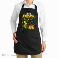 Lets Fiesta Taco Avocado Funny Cinco De Mayo Mexican Party Apron thumb 2