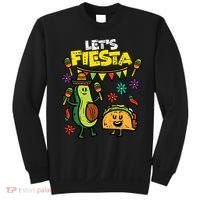 Lets Fiesta Taco Avocado Funny Cinco De Mayo Mexican Party Sweatshirt thumb 0