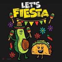 Lets Fiesta Taco Avocado Funny Cinco De Mayo Mexican Party Women's Hoodie thumb 2