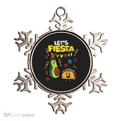 Lets Fiesta Taco Avocado Funny Cinco De Mayo Mexican Party Ornament
